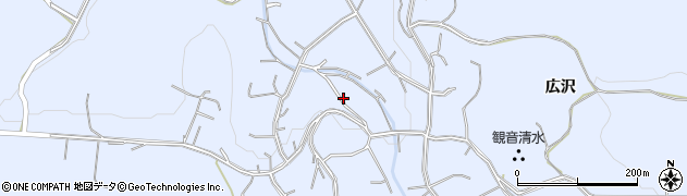 青森県平川市広船周辺の地図