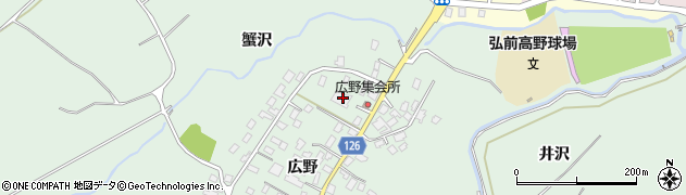 青森県弘前市小沢広野145周辺の地図