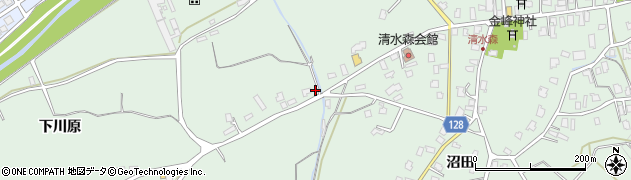 青森県弘前市清水森下川原67周辺の地図
