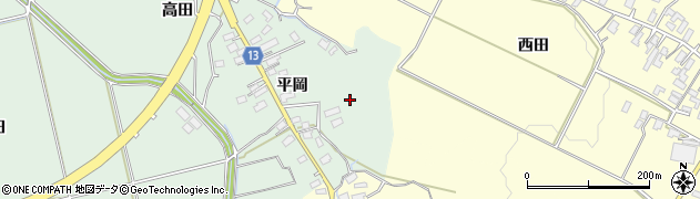 青森県平川市吹上（平岡）周辺の地図