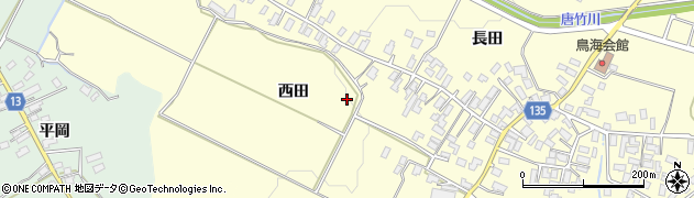 青森県平川市沖館西田周辺の地図