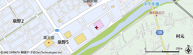 ＵＳＡ弘前店周辺の地図