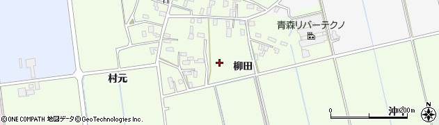 青森県平川市石郷（柳田）周辺の地図
