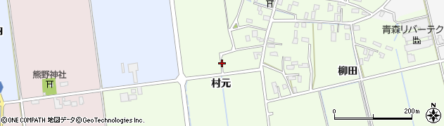 青森県平川市石郷（村元）周辺の地図