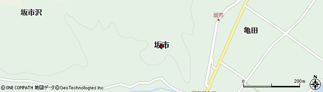 青森県弘前市坂市周辺の地図