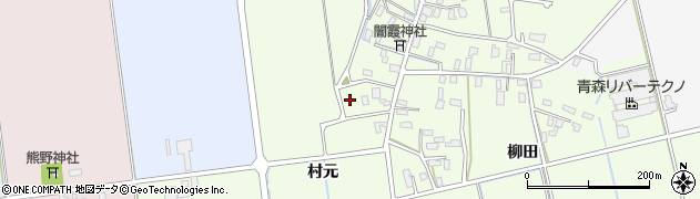 青森県平川市石郷村元25周辺の地図