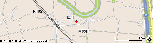 青森県八戸市市川町尻引4周辺の地図