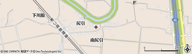 青森県八戸市市川町尻引5周辺の地図