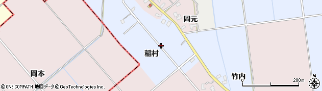 青森県平川市小杉（稲村）周辺の地図