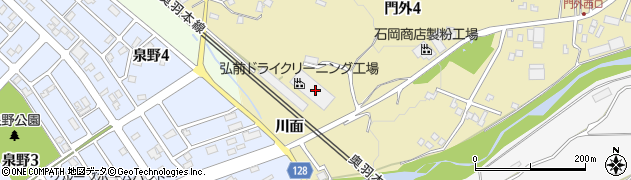 株式会社弘前ドライクリーニング工場リネンサプライ事業部周辺の地図