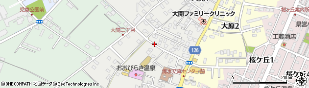 青森県弘前市大開周辺の地図