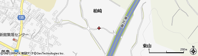 青森県平川市新館柏崎周辺の地図