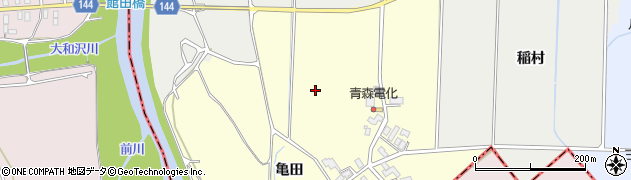 青森県平川市四ツ屋周辺の地図