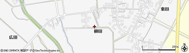 青森県平川市柏木町（柳田）周辺の地図