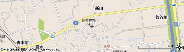 青森県八戸市市川町新田5周辺の地図