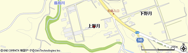 青森県十和田市藤島（上野月）周辺の地図
