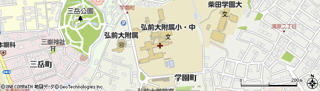 青森県弘前市学園町1周辺の地図