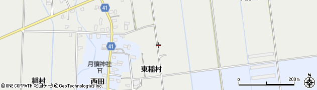 青森県平川市館田（東稲村）周辺の地図