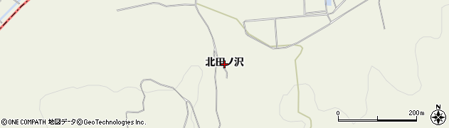 青森県五戸町（三戸郡）切谷内（北田ノ沢）周辺の地図