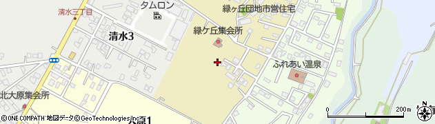 青森県弘前市緑ケ丘周辺の地図