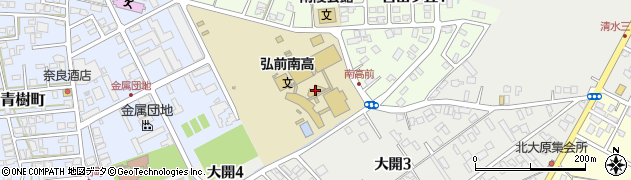 青森県立弘前南高等学校周辺の地図
