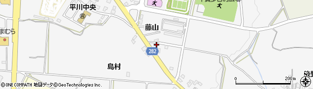青森県平川市新館藤山135周辺の地図