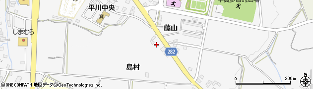 青森県平川市新館島村26周辺の地図