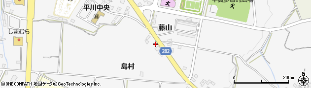 青森県平川市新館藤山24周辺の地図