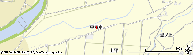 青森県十和田市藤島中清水周辺の地図