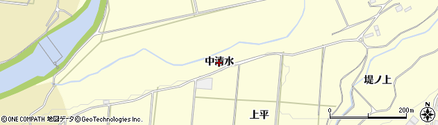 青森県十和田市藤島（中清水）周辺の地図