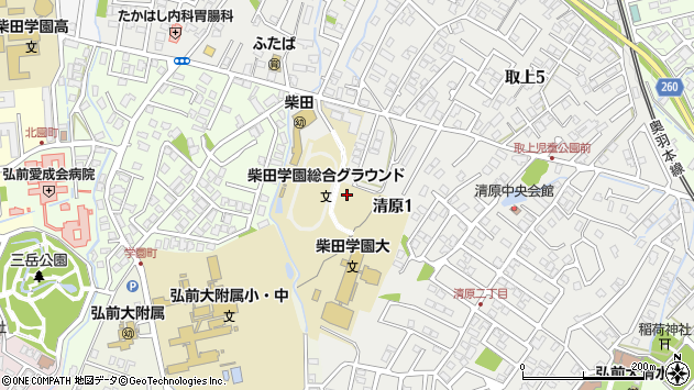 〒036-8163 青森県弘前市清原の地図