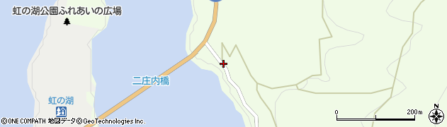 青森県黒石市二庄内（後山）周辺の地図
