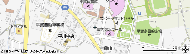 青森県平川市新館野木和60周辺の地図