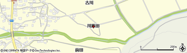 青森県十和田市藤島川原田周辺の地図