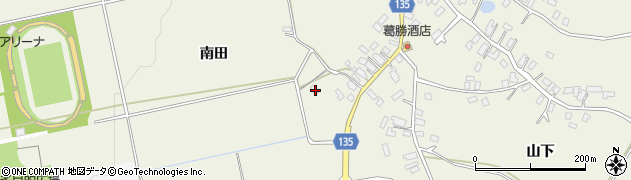 青森県平川市町居南田322周辺の地図