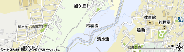 青森県弘前市清水富田周辺の地図