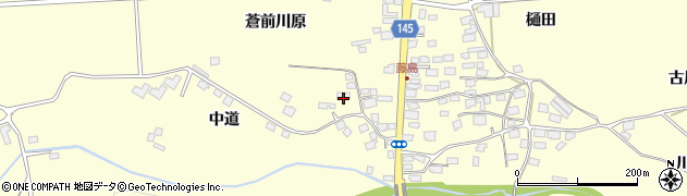 青森県十和田市藤島中道36周辺の地図