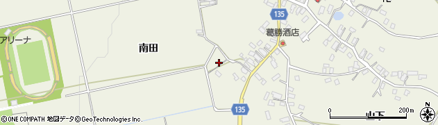 青森県平川市町居南田58周辺の地図