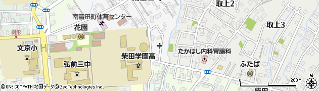 青森県弘前市南富田町17周辺の地図
