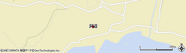青森県深浦町（西津軽郡）沢辺周辺の地図