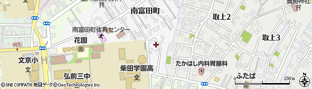 青森県弘前市南富田町18周辺の地図