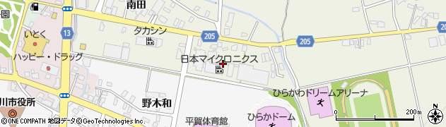 青森県平川市町居南田568周辺の地図