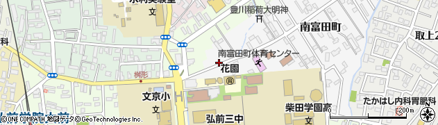 青森県弘前市南富田町104周辺の地図
