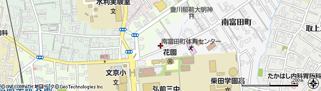 青森県弘前市南富田町1周辺の地図