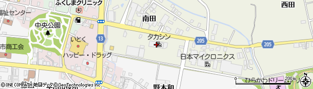 青森県平川市町居南田168周辺の地図