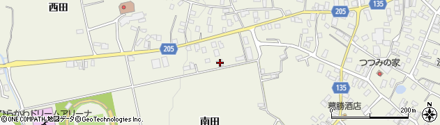 青森県平川市町居南田231周辺の地図