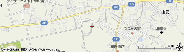 青森県平川市町居南田270周辺の地図