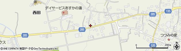 青森県平川市町居南田82周辺の地図