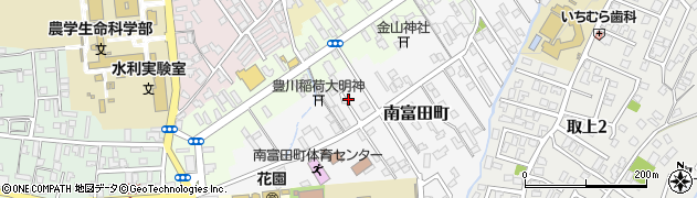 青森県弘前市南富田町6周辺の地図