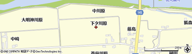 青森県十和田市藤島（下タ川原）周辺の地図